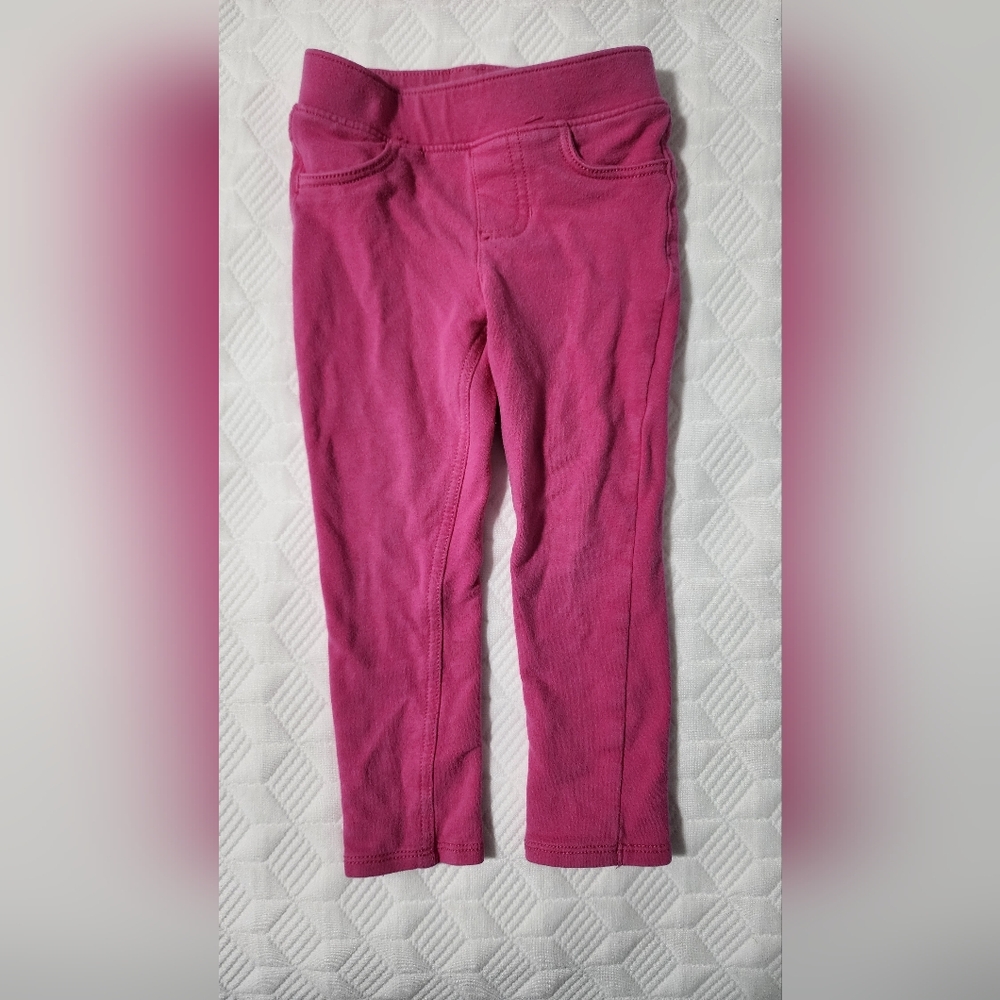 jumping beans Bright Pink Knit Stretch Leggings